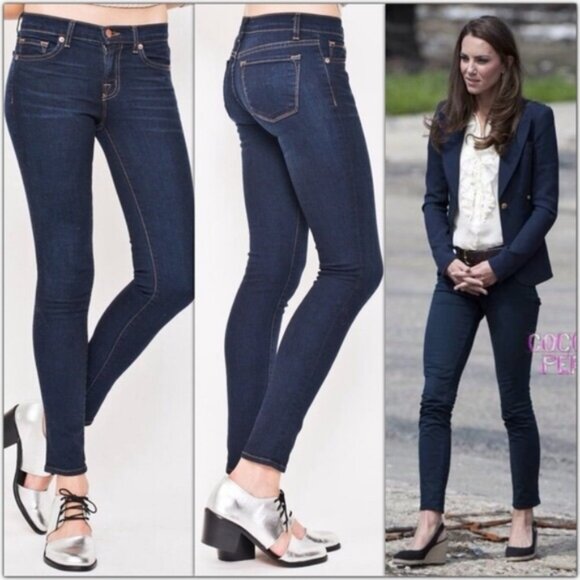 J Brand Women's Size 26 Dark Wash Skinny Leg Jeans Stretch Classic Essential - Picture 1 of 11